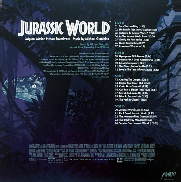 Michael Giacchino - Jurassic World OST (Green/Blue) (Used LP)