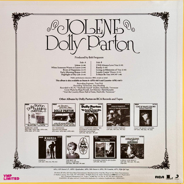 Dolly Parton - Jolene (Purple & Blue Galaxy) (Used LP)