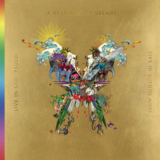 Coldplay - Live In Buenos Aires / Live In São Paulo / A Head Full Of Dreams (Gold) (Used LP)