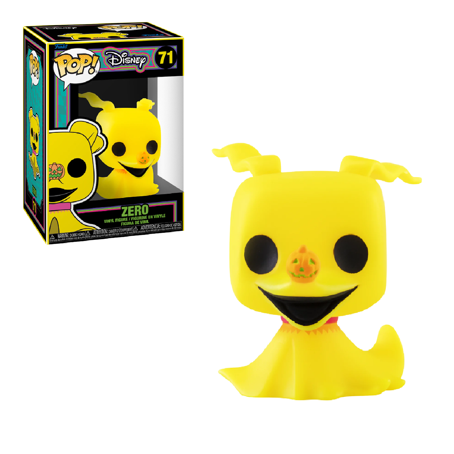 DISNEY: ZERO #71 (NIGHTMARE BEFORE CHRISTMAS) - FUNKO POP!-BLACKLIGHT