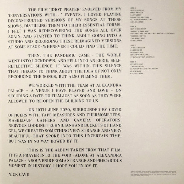 Nick Cave - Idiot Prayer (Used LP)