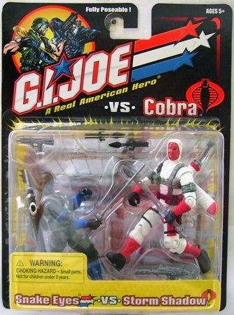 G.I.JOE: SNAKE EYES VS. STORM SHADOW - HASBRO-3.75"-2001