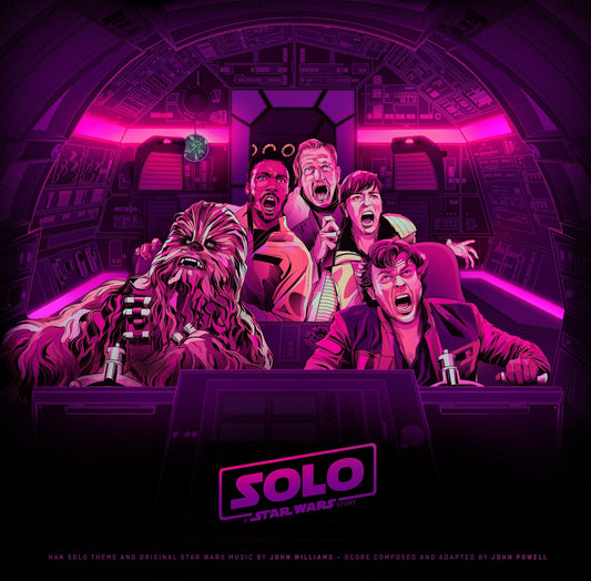 John Williams & John Powell - Solo: A Star Wars Story (Blue W/White Splatter) (Sealed) (Used LP)