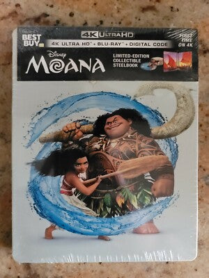 MOANA  - BLU-4K-INC. BLU COPY-STEELBOOK