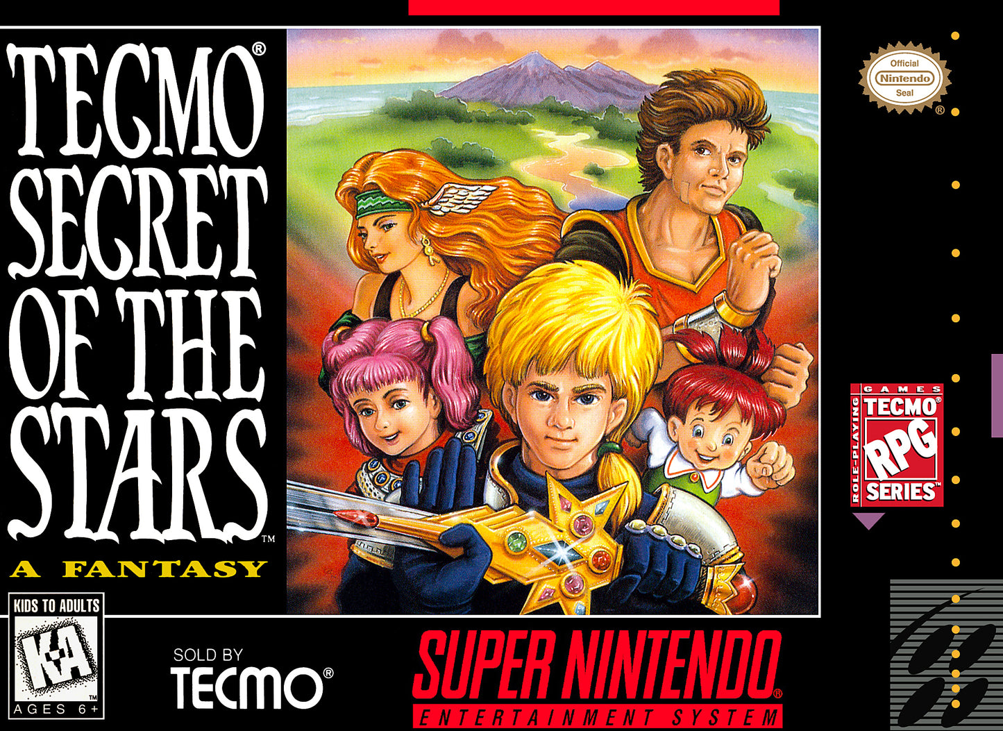 TECMO SECRET OF THE STARS  - SNES (W/BOX)