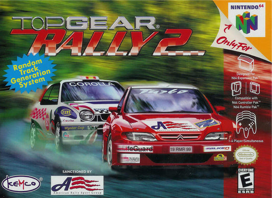 TOP GEAR RALLY 2  - N64 (W/BOX)