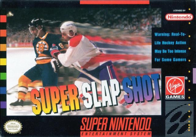 SUPER SLAPSHOT  - SNES (W/BOX & MANUAL)