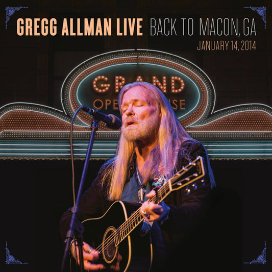 ALLMAN, GREGG  - LIVE: BACK TO MACON, GA (2CDS/BLU)