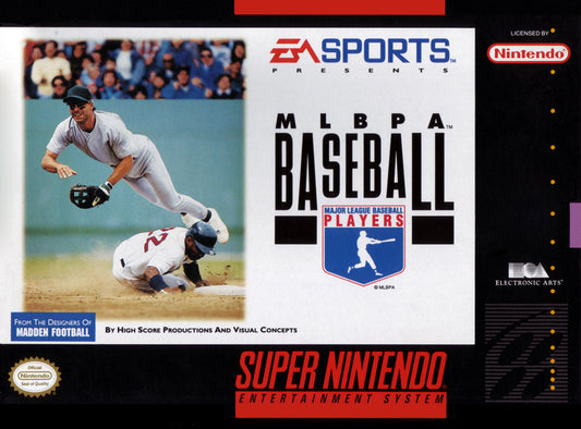 MLBPA BASEBALL  - SNES (W/BOX & MANUAL)