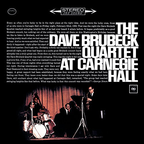 DAVE BRUBECK QUARTET - 1963: AT CARNEGIE HALL: LIVE