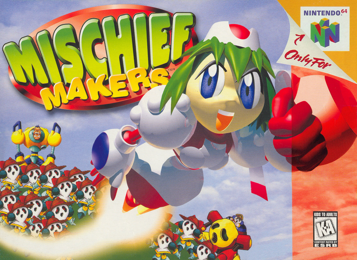 MISCHIEF MAKERS  - N64 (W/BOX & MANUAL)