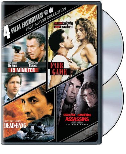 15 MINUTES/FAIR GAME/DEAD-BANG/ASSASSINS - DVD-4 FILM FAVORITES