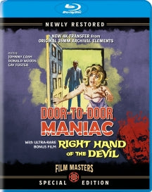 DOOR TO DOOR MANIAC (1961) WITH BONUS FILM, RIGHT HAND OF THE DEVIL (1963) [BLU-RAY]