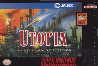 UTOPIA: THE CREATION OF A NATION  - SNES (W/BOX & MANUAL)