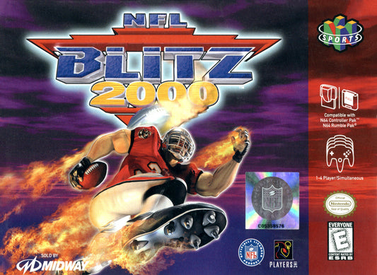 NFL BLITZ 2000  - N64 (W/BOX & MANUAL)