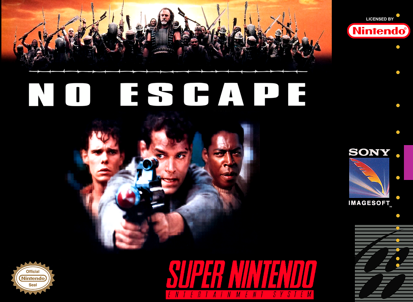 NO ESCAPE  - SNES (W/BOX & MANUAL)