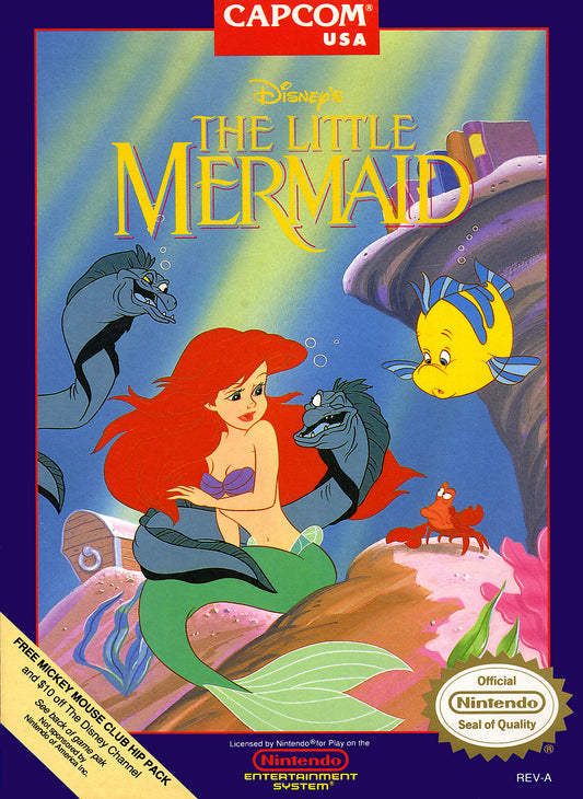 LITTLE MERMAID  - NES (W/BOX & MANUAL)