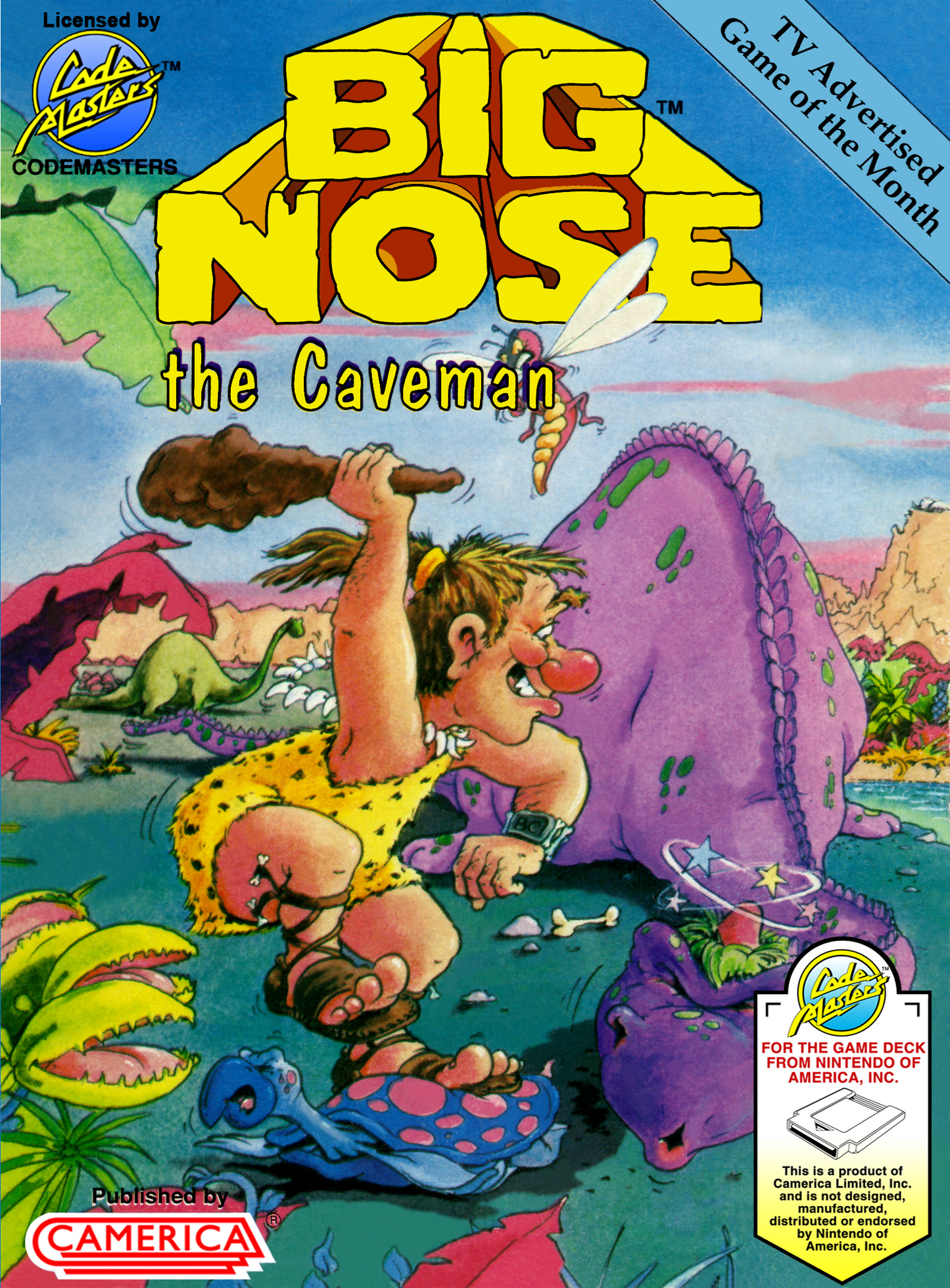 BIG NOSE THE CAVEMAN  - NES (W/BOX)