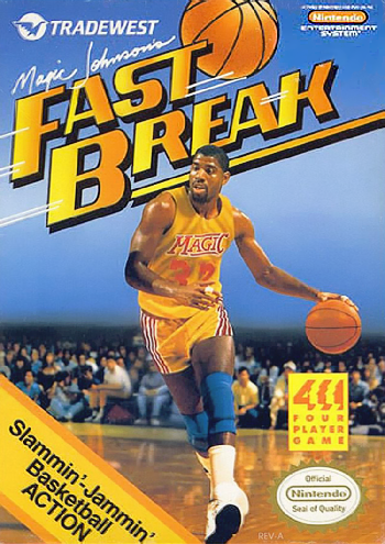 MAGIC JOHNSON'S FAST BREAK  - NES (W/BOX)