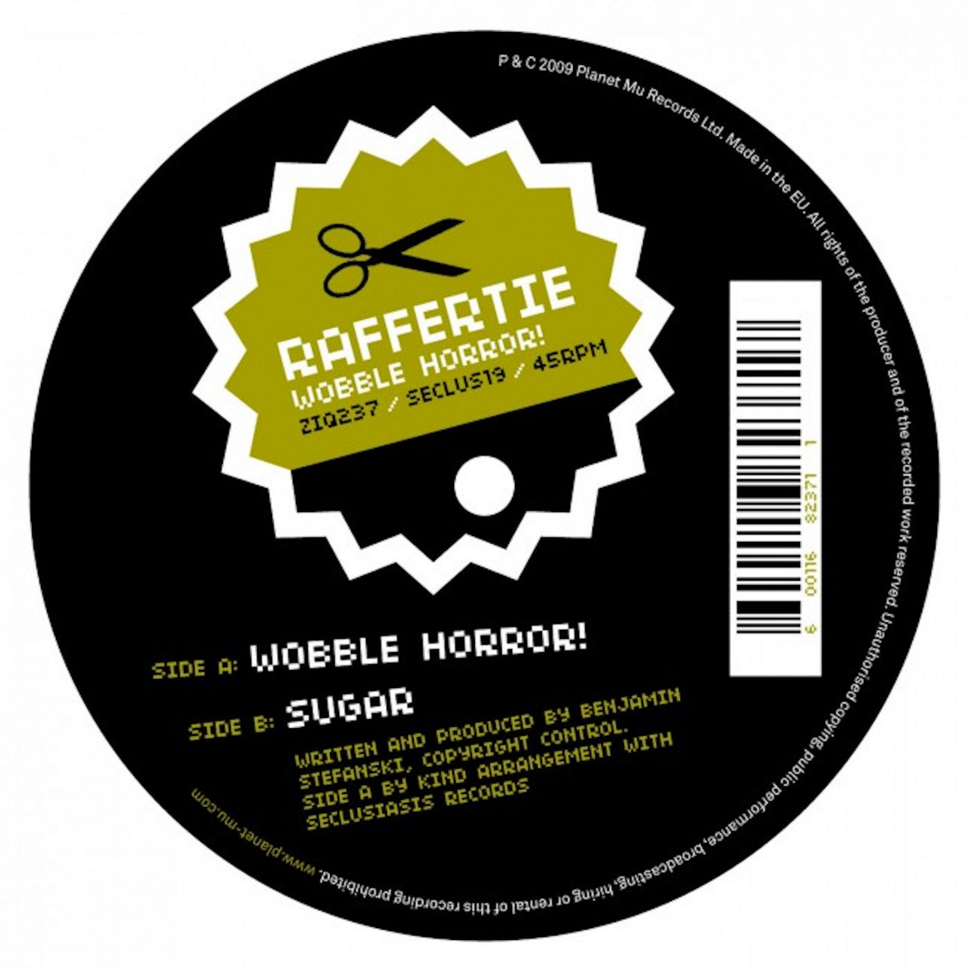 RAFFERTIE - WOBBLE HORROR! - 12"