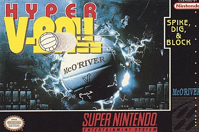 HYPER V-BALL  - SNES (W/BOX & MANUAL)