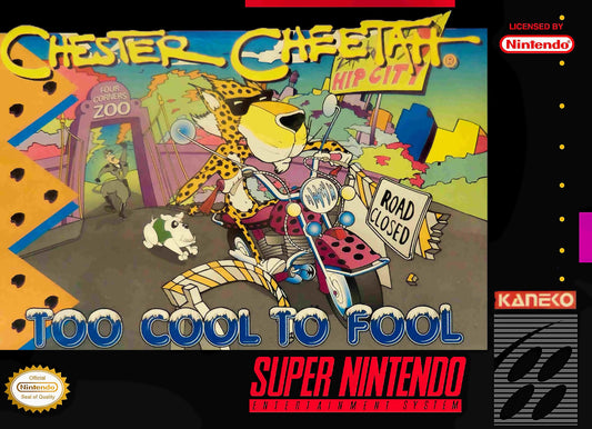 CHESTER CHEETAH: TOO COOL TO FOOL  - SNES (W/BOX & MANUAL)