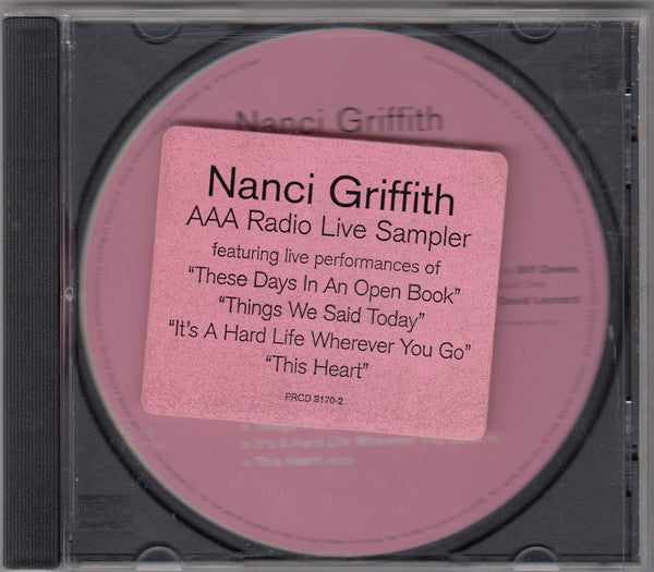 GRIFFITH, NANCI  - AAA RADIO-LIVE PROMO SAMPLER