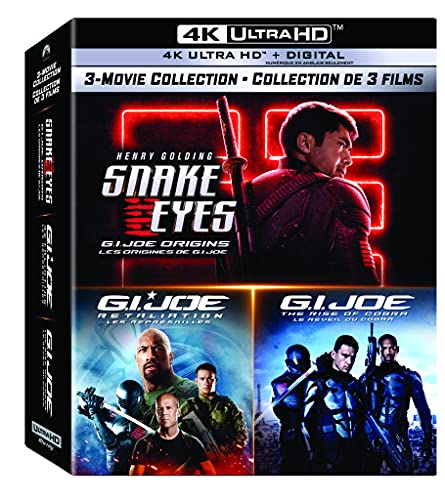 SNAKE EYES/RETALIATION/RISE OF COBRA - BLU-4K-G.I.JOE TRIPLE MOVIE PACK