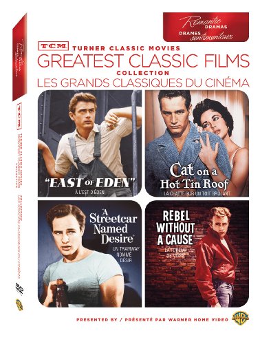 TCM GREATEST CLASSIC FILMS COLLECTION: ROMANTIC DRAMAS (EAST OF EDEN / CAT ON A HOT TIN ROOF / A STREETCAR NAMED DESIRE / REBEL WITHOUT A CAUSE) (BILINGUAL)