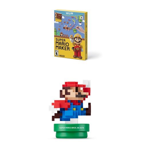 SUPER MARIO MAKER (WII U) WITH MODERN MARIO AMIIBO