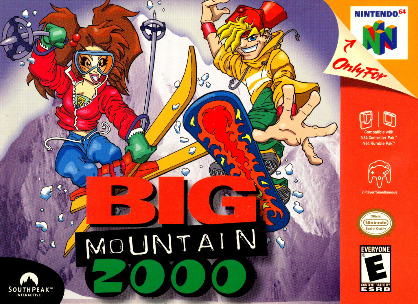 BIG MOUNTAIN 2000  - N64 (W/BOX & MANUAL)