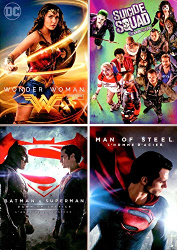 WONDER WOMAN/SUICIDE SQUAD/MAN OF STEEL/ - DVD-DC COMICS 4-PACK