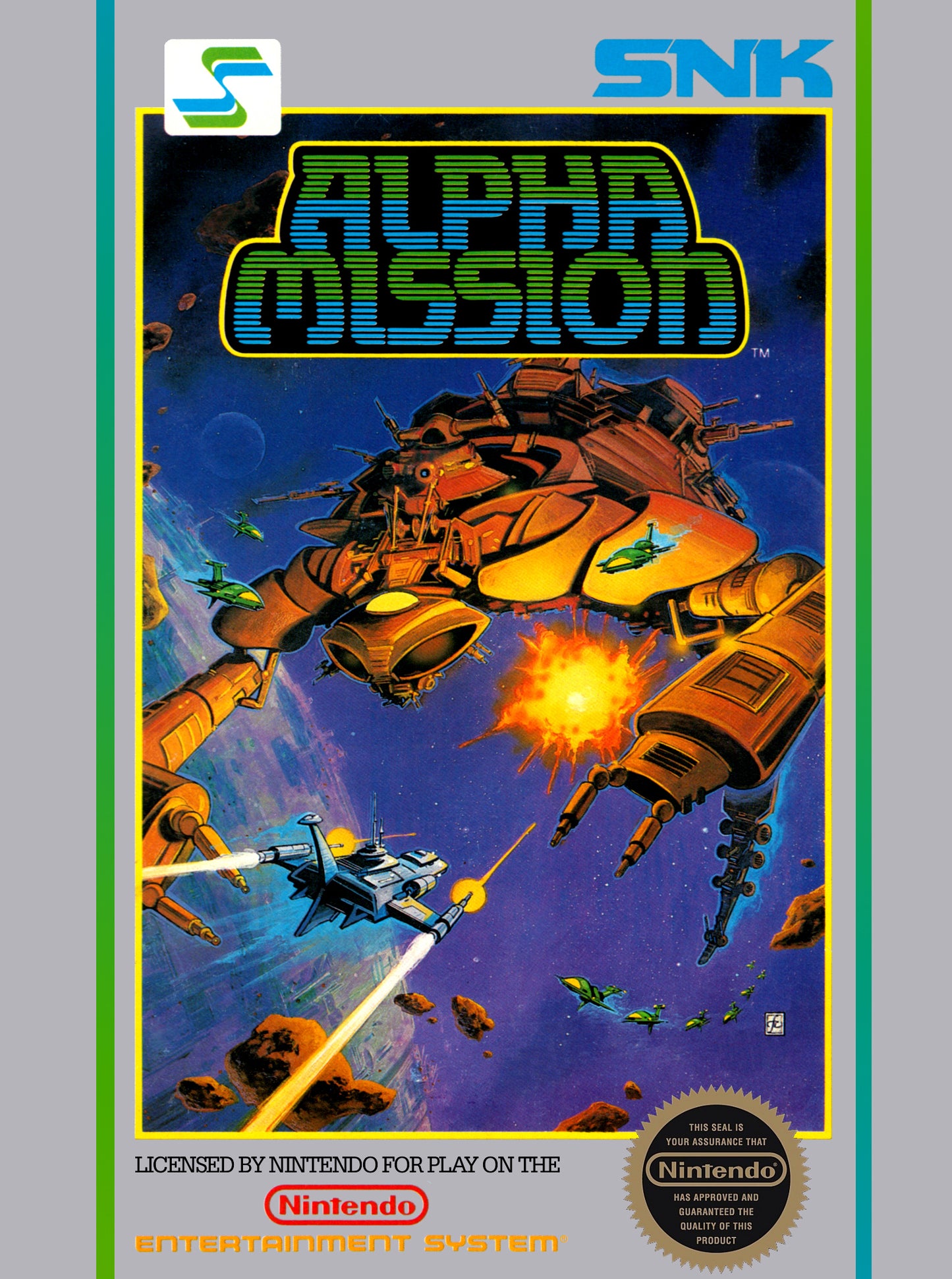 ALPHA MISSION  - NES (W/BOX & MANUAL)