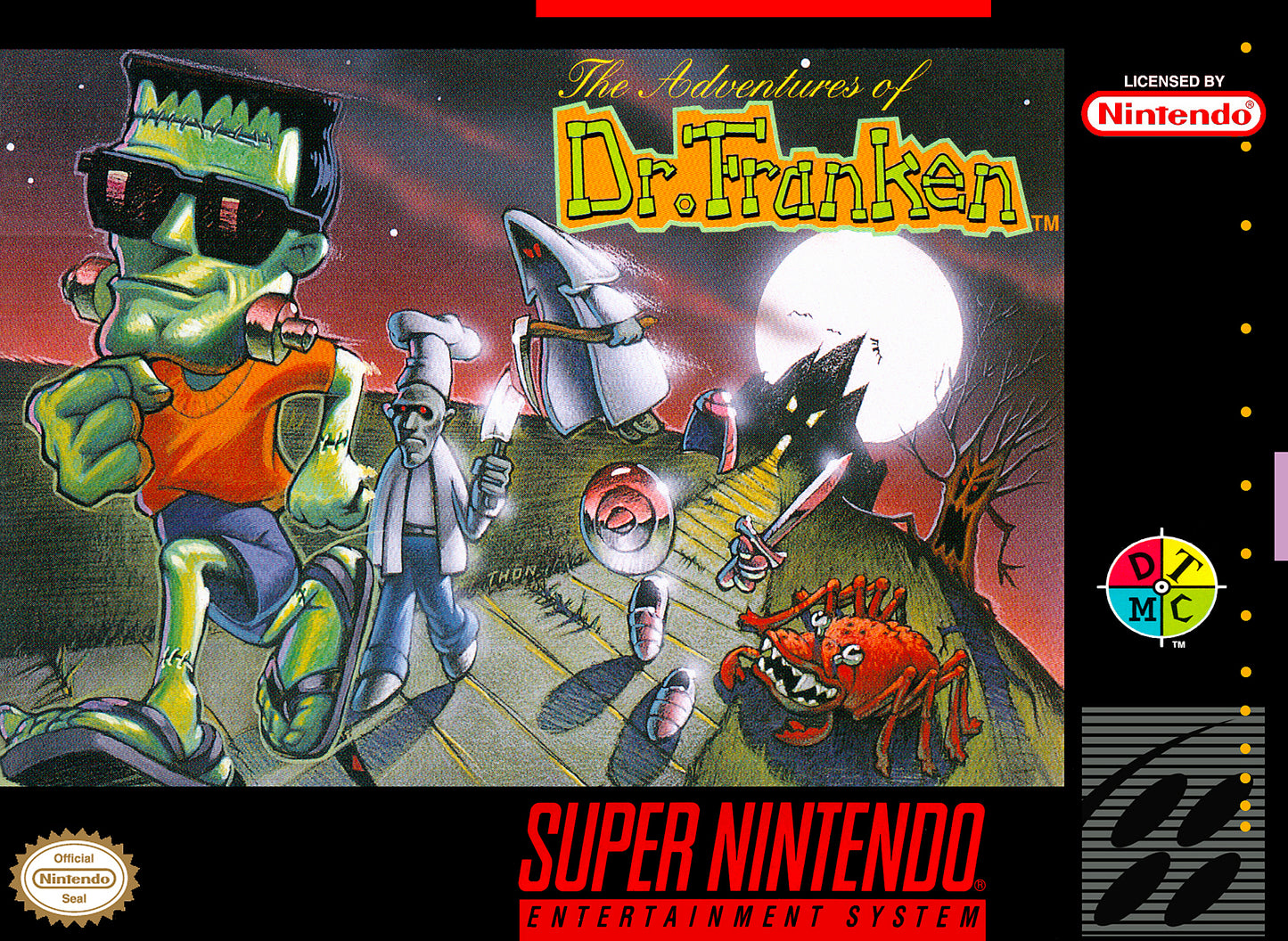 ADVENTURES OF DR. FRANKEN  - SNES (W/BOX & MANUAL)