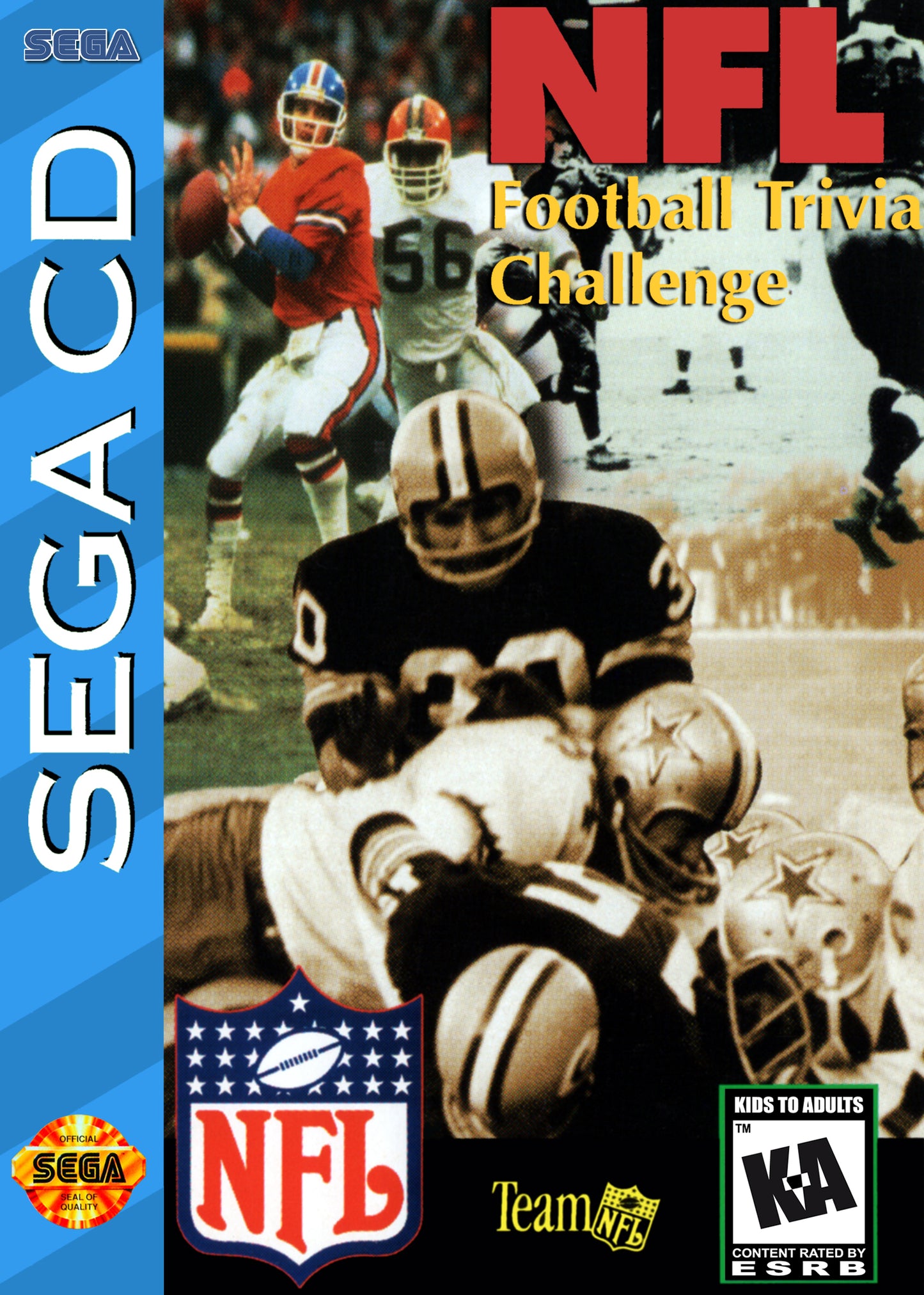 NFL FOOTBALL TRIVIA CHALLENGE  - SEGACD