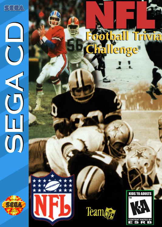 NFL FOOTBALL TRIVIA CHALLENGE  - SEGACD