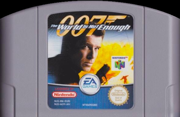 007: WORLD IS NOT ENOUGH (GRAY CART)  - N64 (W/BOX & MANUAL)