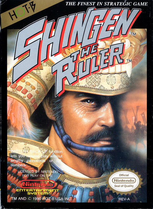 SHINGEN THE RULER  - NES (W/BOX & MANUAL)