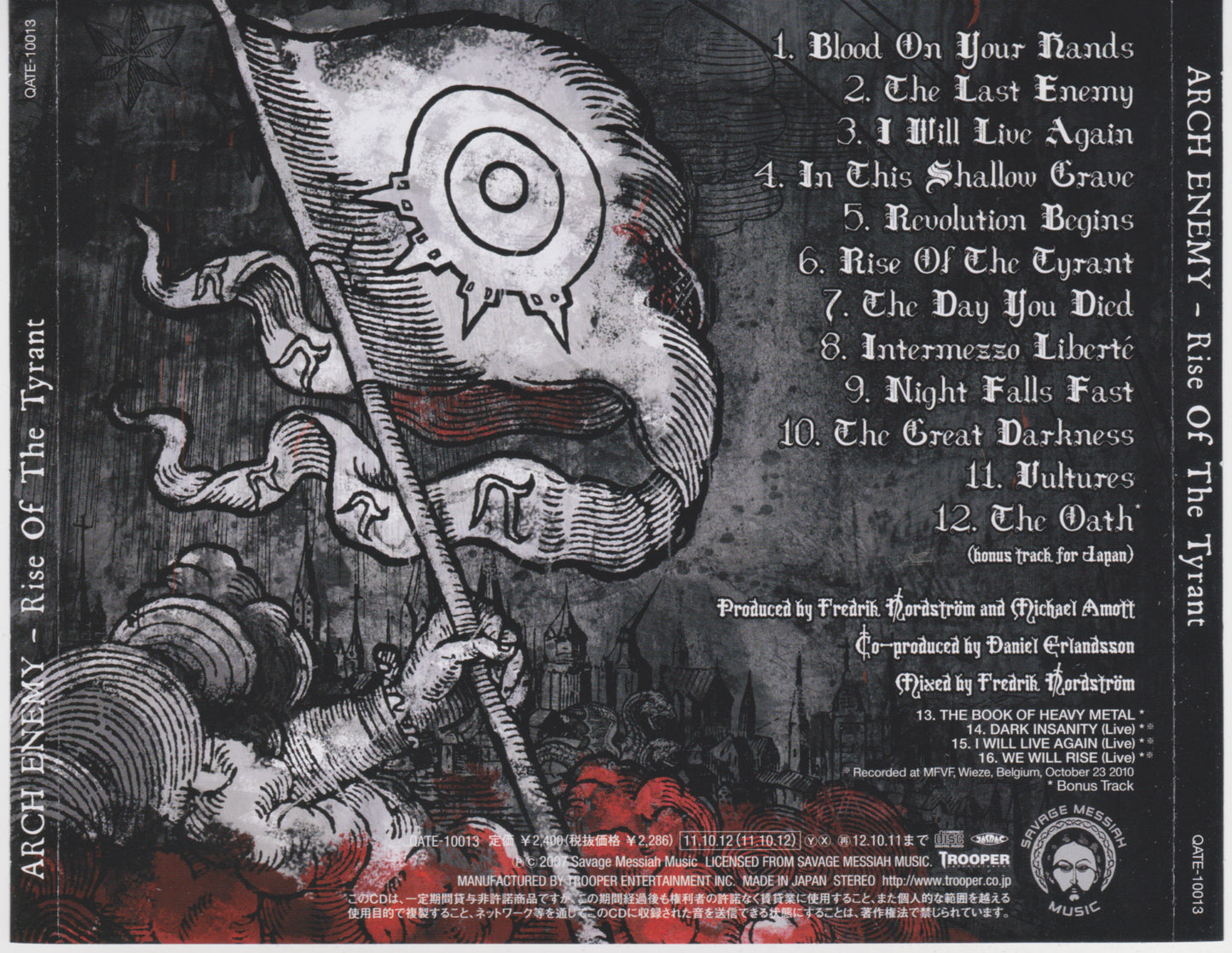 ARCH ENEMY  - RISE OF THE TYRANT