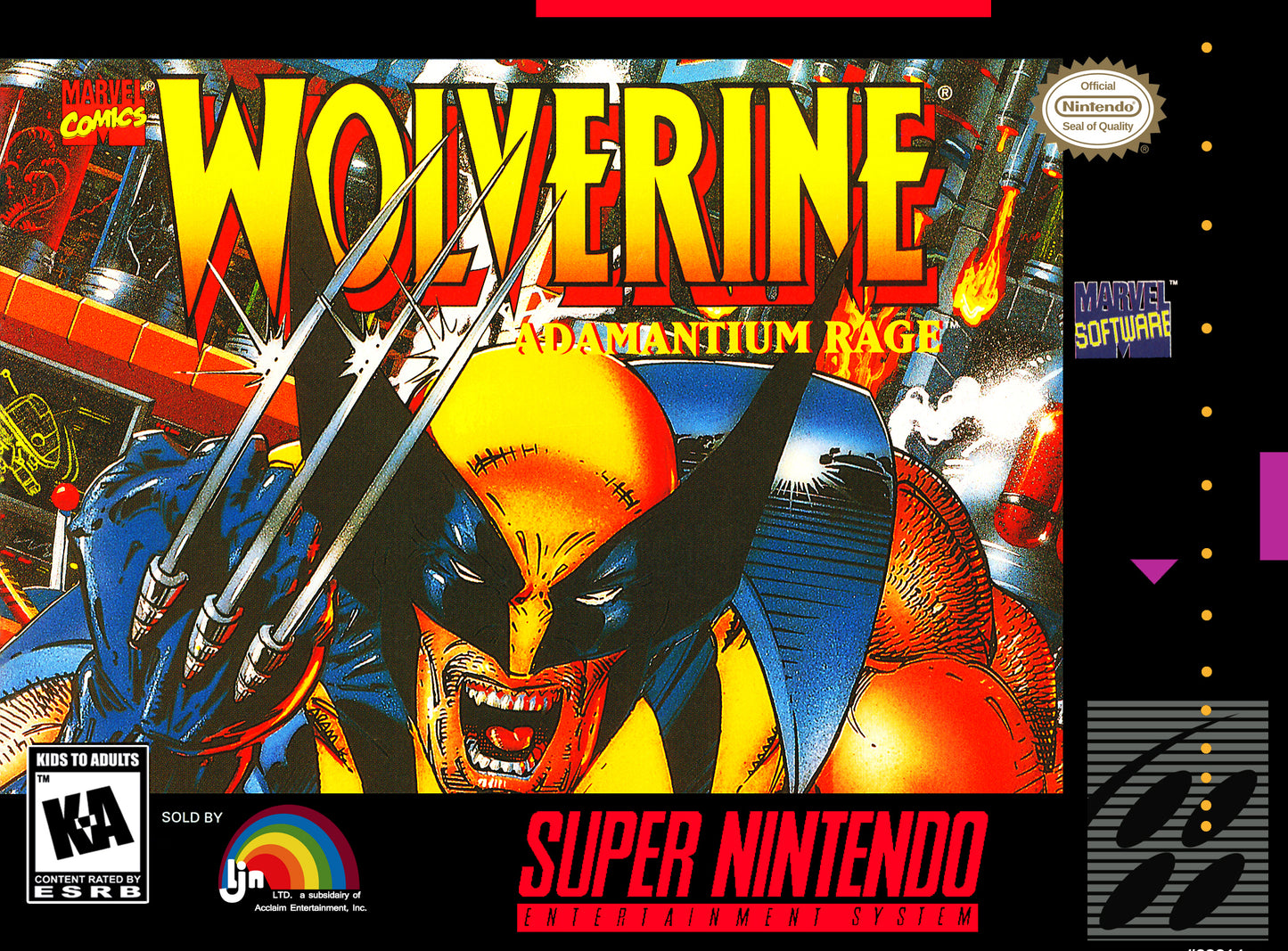 WOLVERINE: ADAMANTIUM RAGE  - SNES