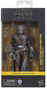 STAR WARS: SKELETON CREW: PIRATE CAPTAIN BRUTUS (PORT BORGO) - BLACK SERIES