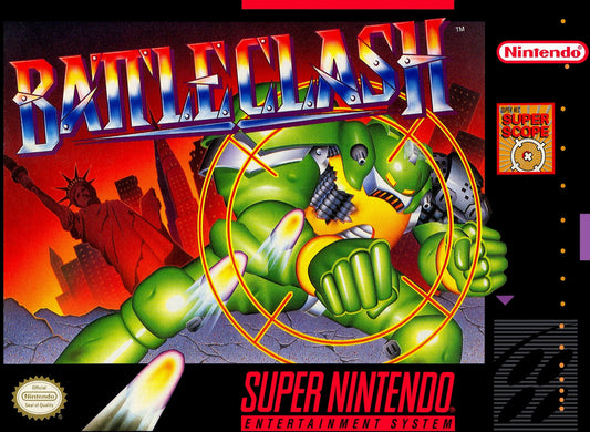 BATTLE CLASH  - SNES (W/BOX & MANUAL)