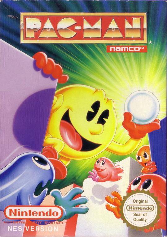 PAC-MAN (NAMCO)  - NES (W/BOX & MANUAL)