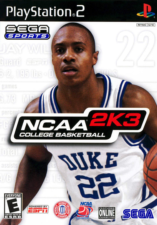 NCAA COLLEGE BASKETBALL 2K3  - PS2