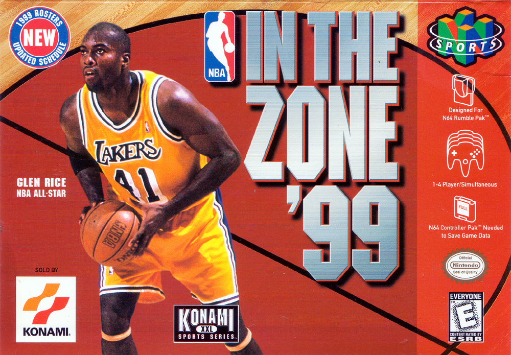 NBA IN THE ZONE '99  - N64 (W/BOX & MANUAL)