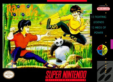 RANMA 1/2 HARD BATTLE  - SNES (W/BOX)