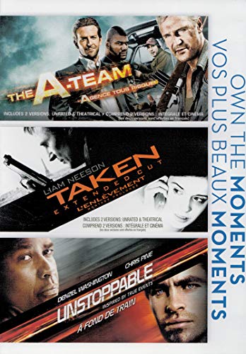 A-TEAM/TAKEN/UNSTOPPABLE - DVD-TRIPLE FEATURE