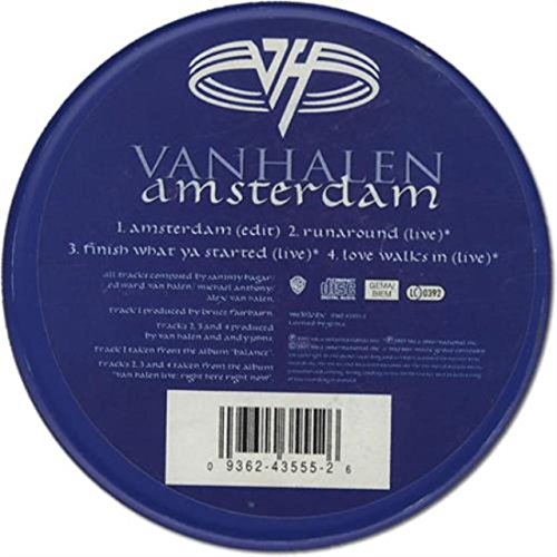 VAN HALEN  - AMSTERDAM - METAL TIN