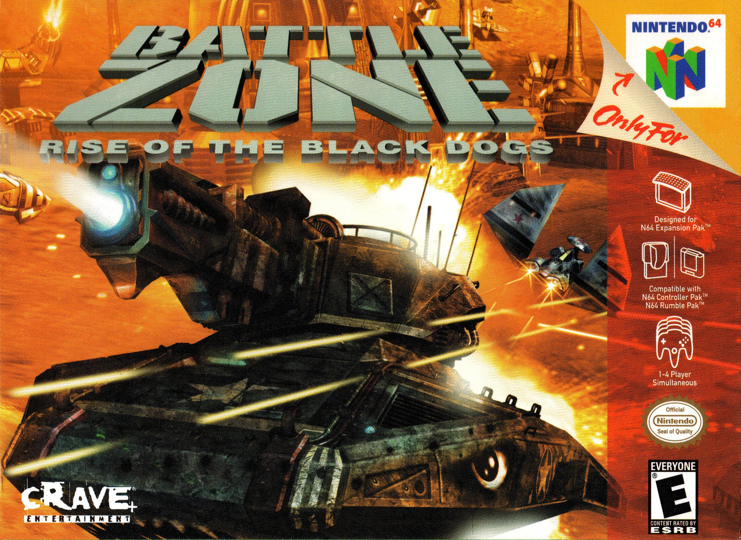 BATTLEZONE: RISE OF THE BLACK DOGS  - N64 (W/BOX & MANUAL)