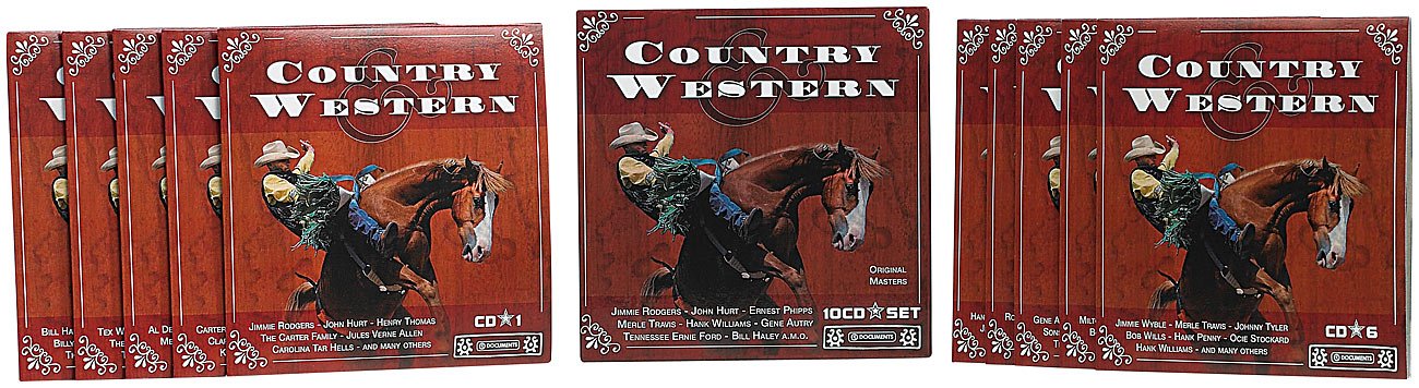 VARIOUS - COUNTRY & WESTERN (10CDS)